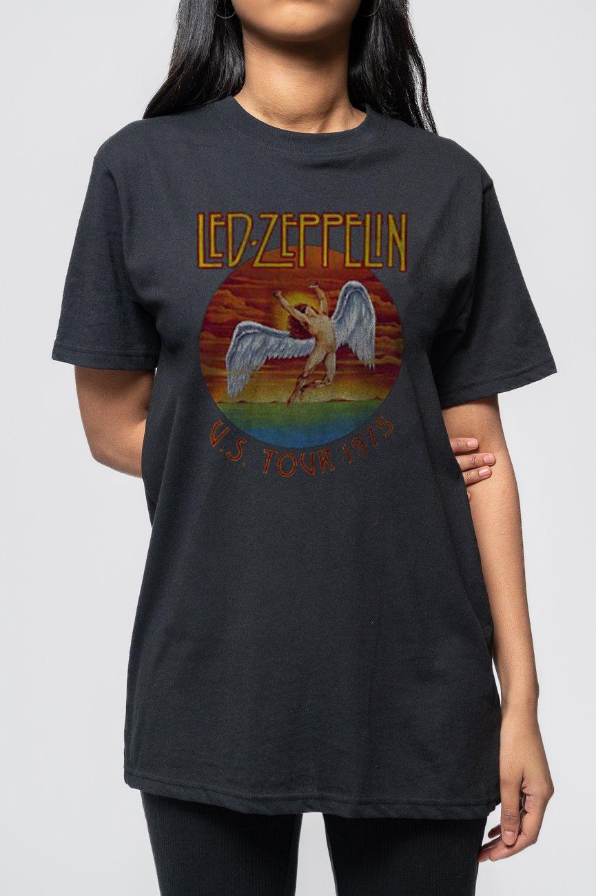 led zeppelin t shirt us tour 1975