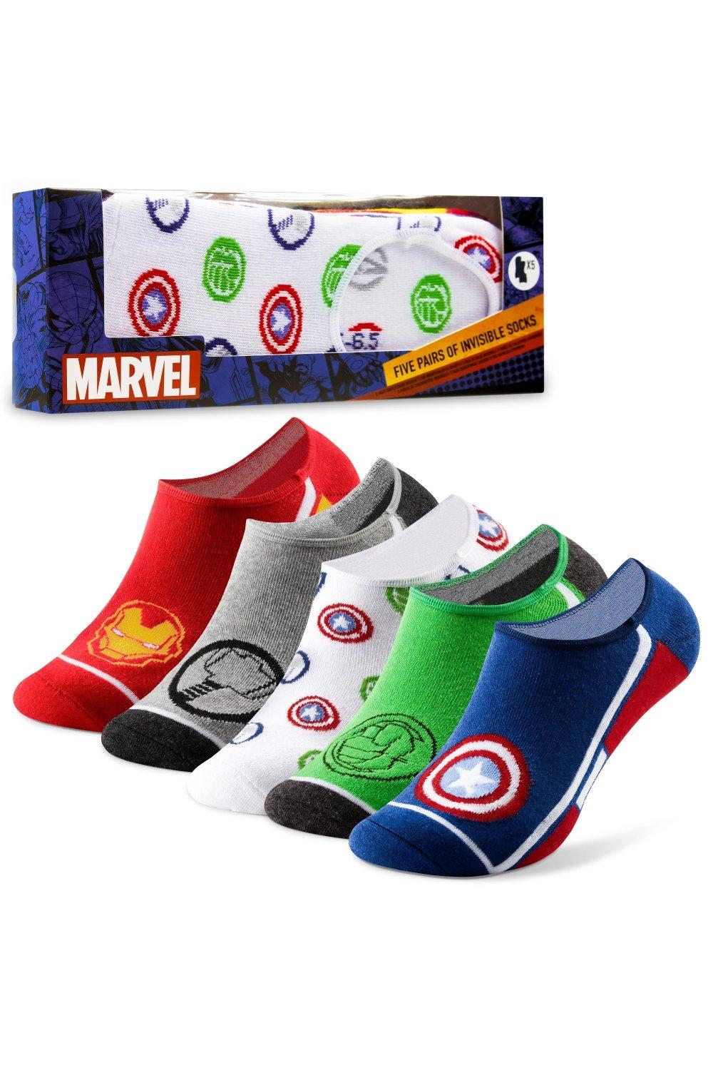 Underwear & Socks, Avengers Invisible Socks 5 Pack