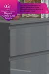 FWStyle Stora 6 Drawer High Gloss Grey Chest Of Drawers thumbnail 4