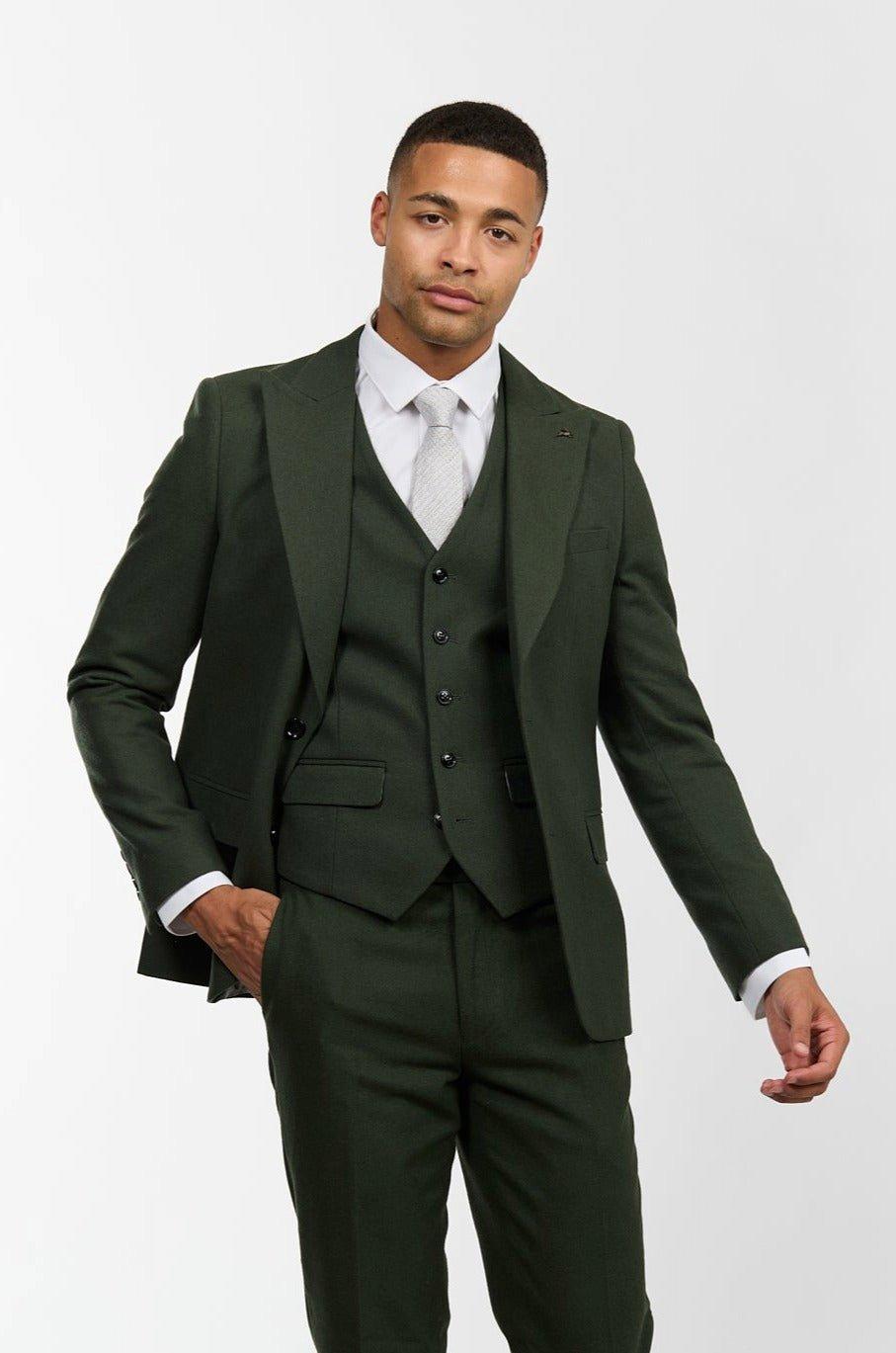 Suits | Ralph Wool Tweed Three Piece Slim Fit Suit | Harry