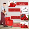 HOMCOM Mop Bucket and Wringer System on Wheels Separate Dirty thumbnail 6