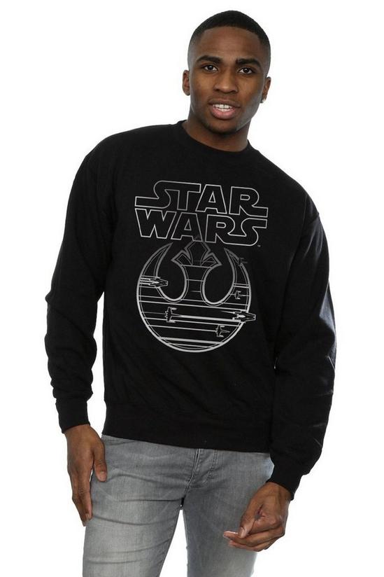 Star Wars The Last Jedi Resistance Logo Metallic Sweatshirt 1