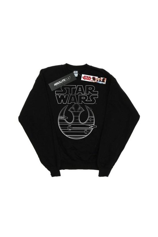 Star Wars The Last Jedi Resistance Logo Metallic Sweatshirt 2