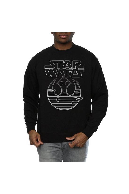 Star Wars The Last Jedi Resistance Logo Metallic Sweatshirt 3