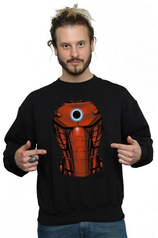 Marvel Iron Man Chest Burst Sweatshirt 1