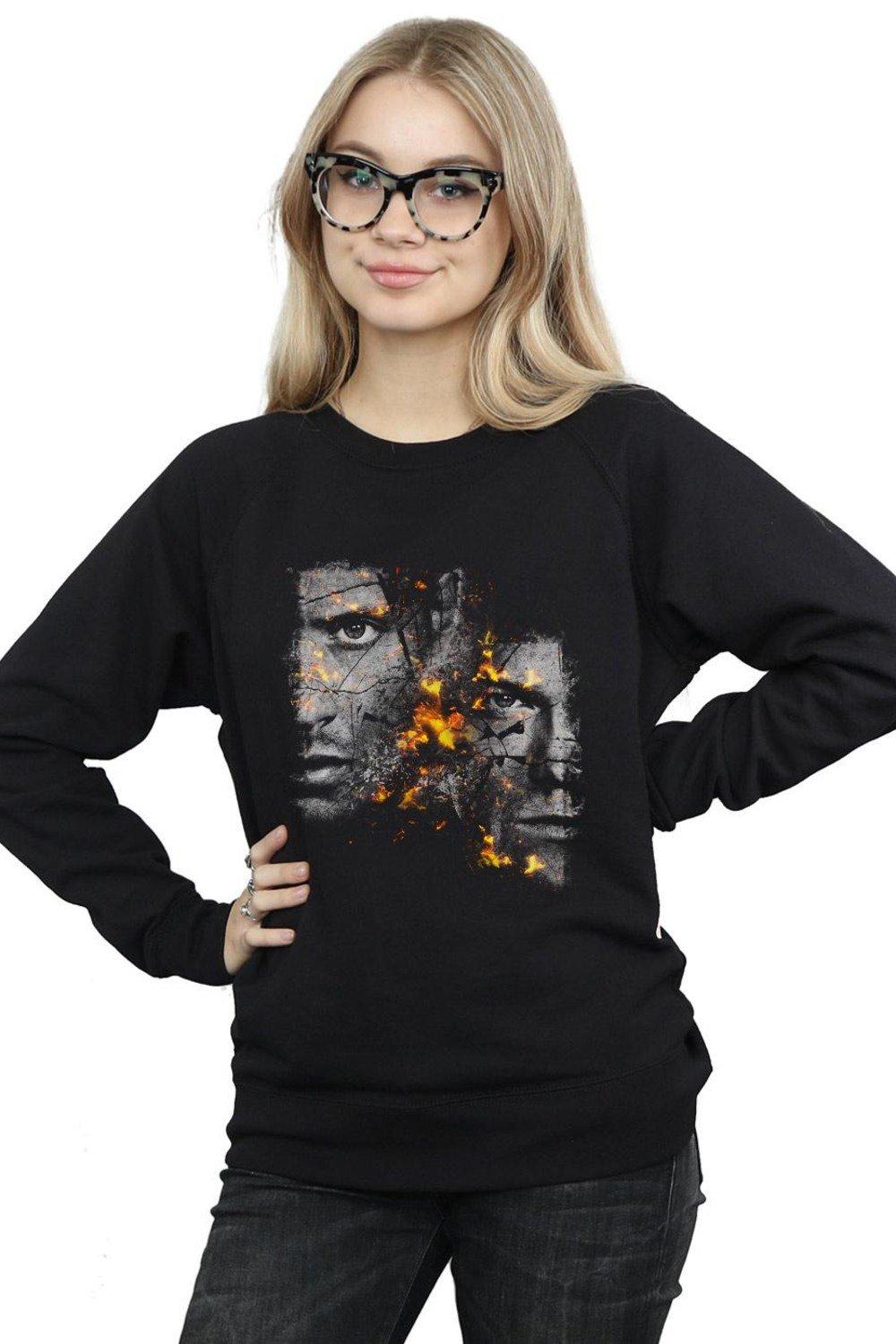 Hoodies & Sweatshirts | Sam And Dean Fire Sweatshirt | Supernatural
