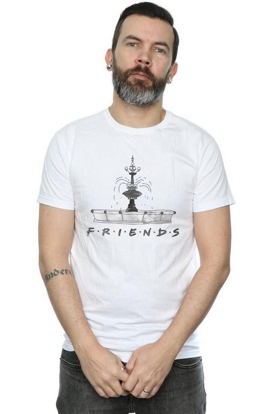 Friends Fountain Sketch T-Shirt 1