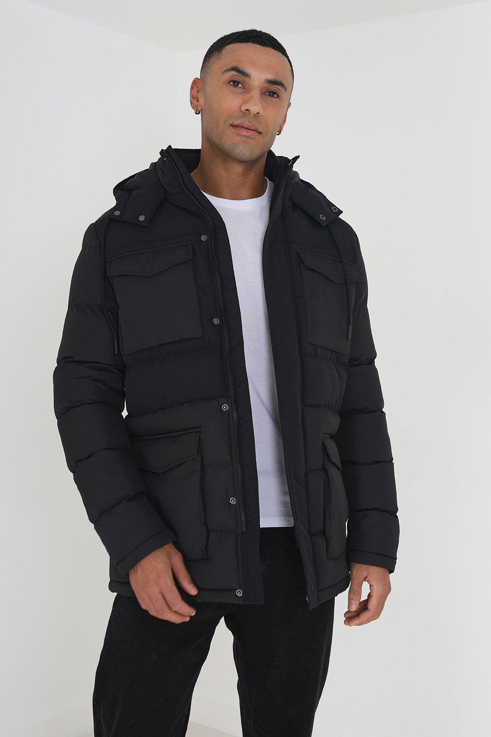 Mens puffa clearance parka coats