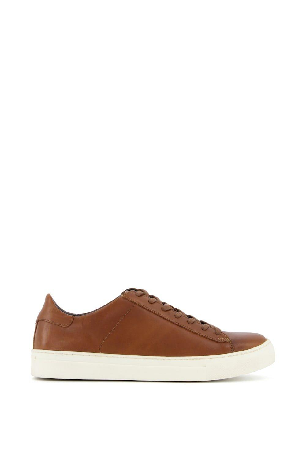 Trainers | 'Togen' Leather Trainers | Dune London