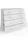 FWStyle High Gloss White 8 Drawer Chest Of Drawers thumbnail 5