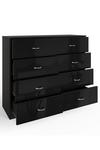 FWStyle High Gloss Black 8 Drawer Chest Of Drawers thumbnail 5