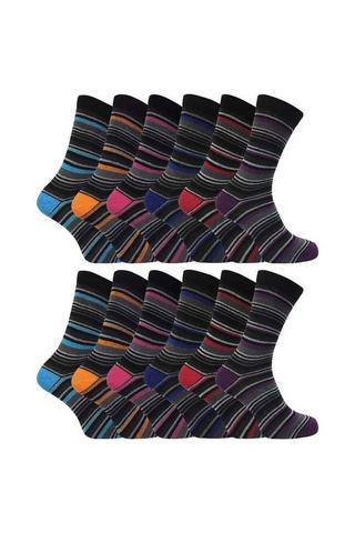  SOCK SNOB - 6 Pack Mens Breathable Cotton Bamboo