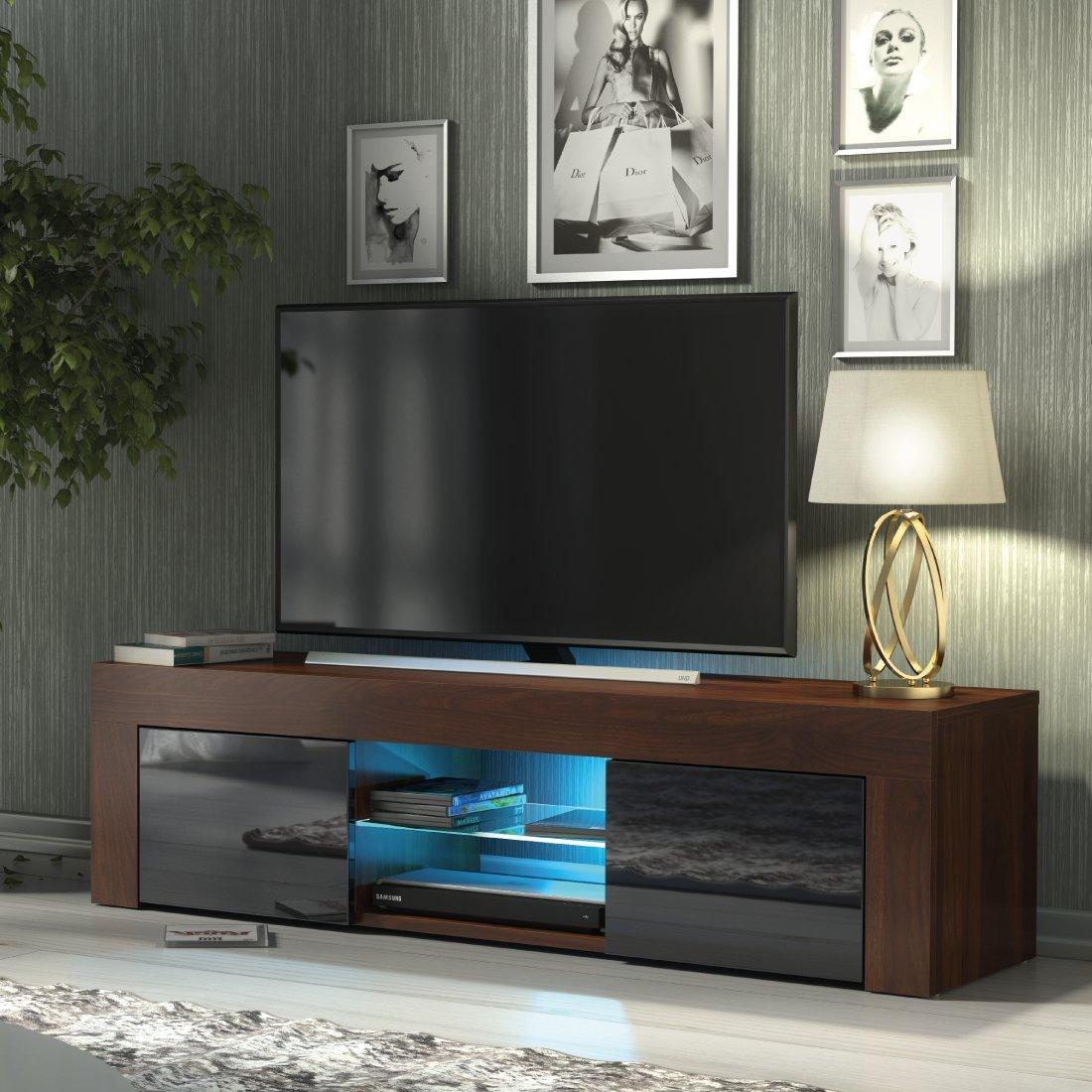 Shelves Bookcases TV Unit 130cm Cabinet TV Stand High Gloss