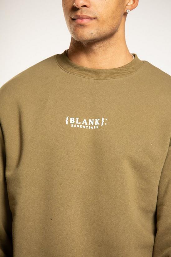 Blank Essentials Cotton Blend Crew Neck Long Sleeve Sweatshirt 4