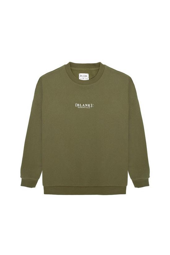 Blank Essentials Cotton Blend Crew Neck Long Sleeve Sweatshirt 5