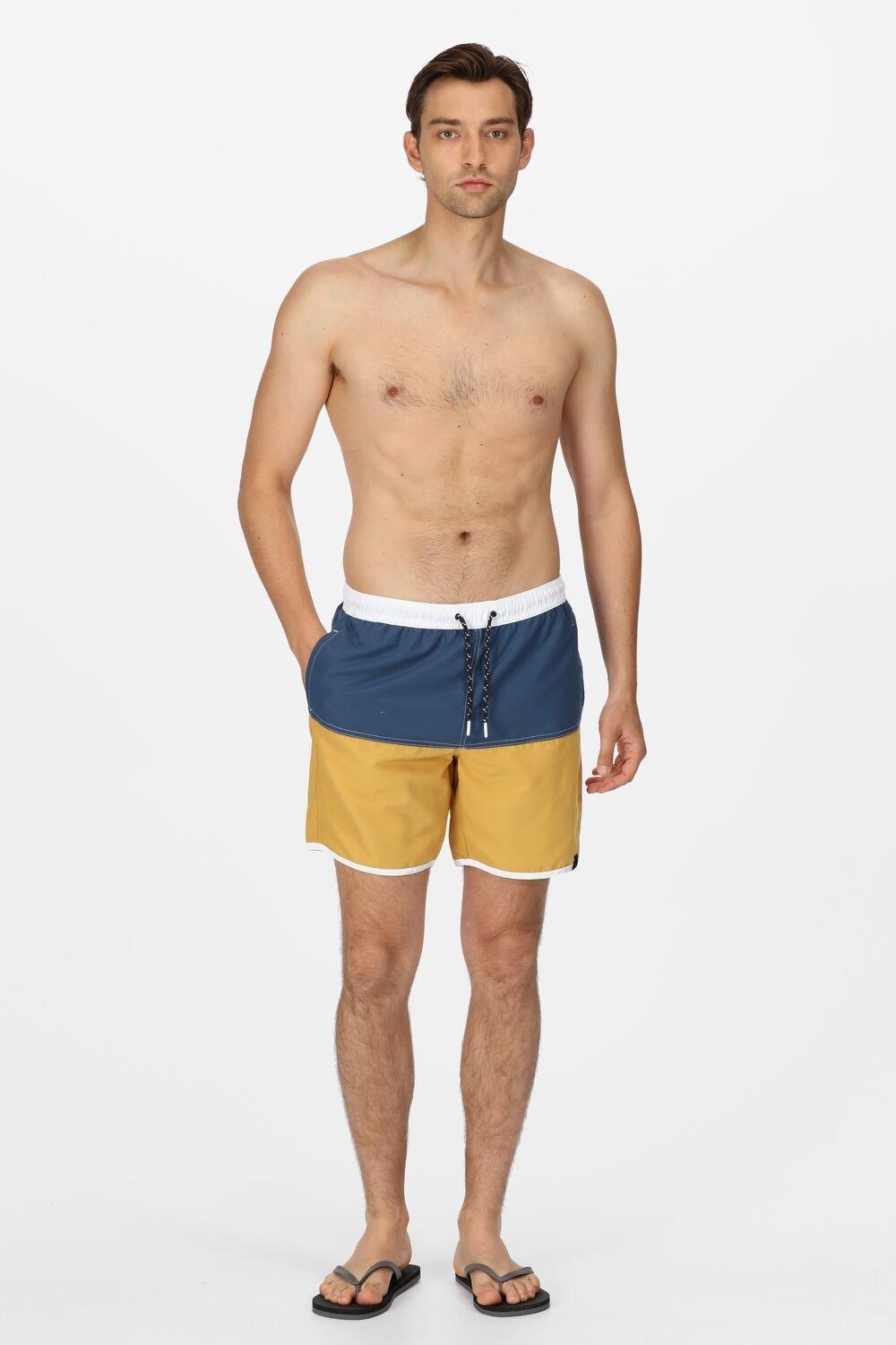 Mountain Warehouse Atlantic Mens Recycled Swim Shorts - Blue | Size XL