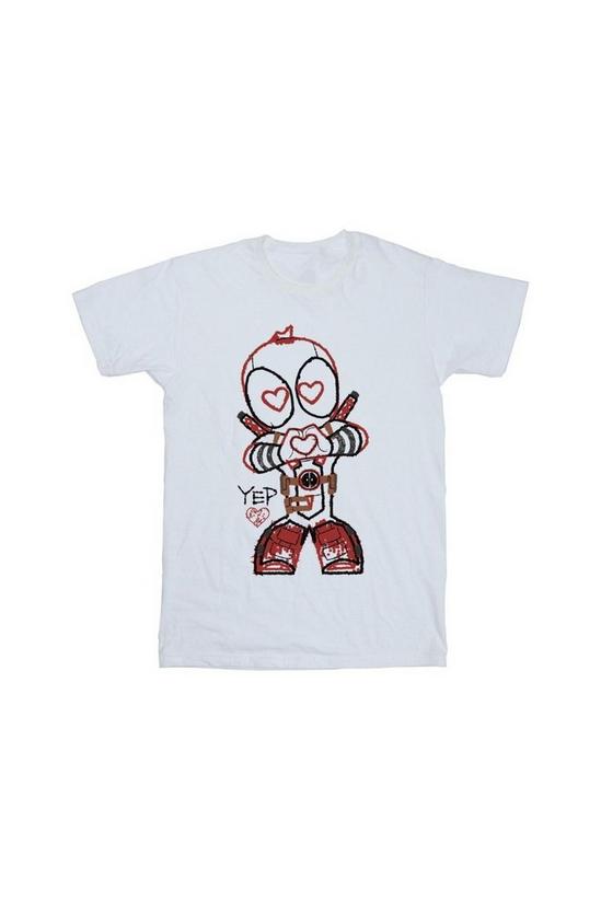 Marvel Deadpool Love Beam Line T-Shirt 2
