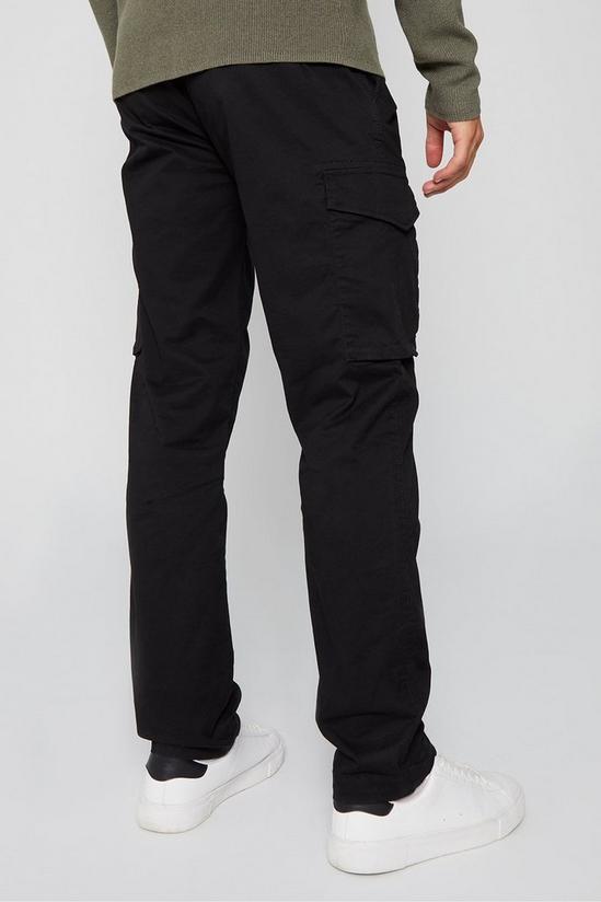 Trousers | 'Drill' Cotton Cargo Trousers With Stretch | Threadbare