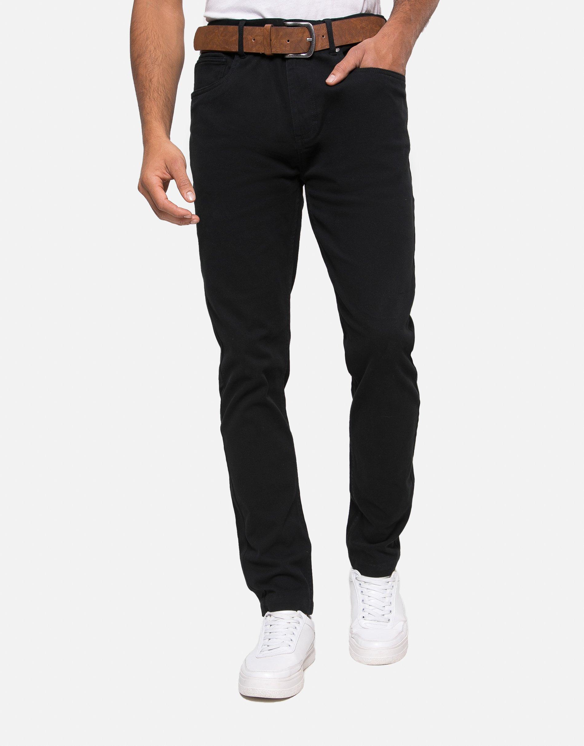 Trousers | 2 Pack Slim Fit Black Smart Trousers | Burton