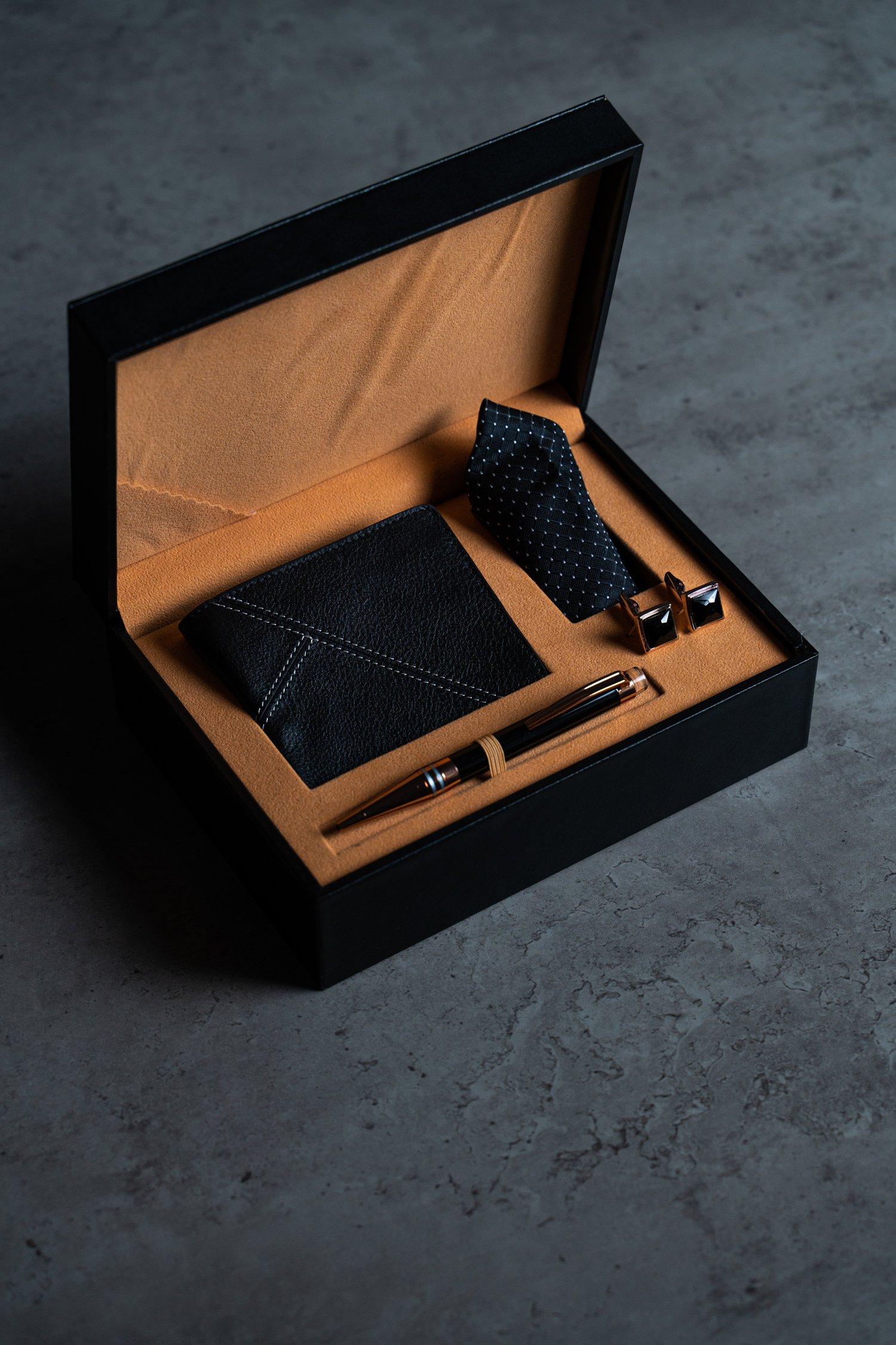 STARHIDE Men's Designer Luxury Soft Tri Fold Leather Wallet Gift Boxed