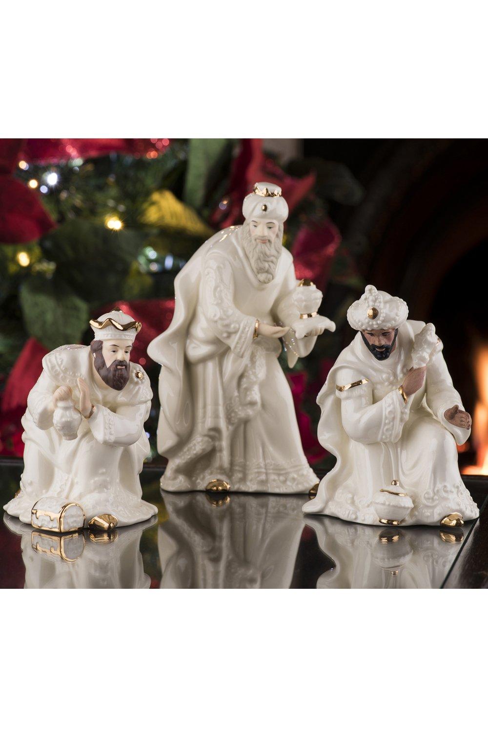 Christmas Decorations Nativity Three Kings Set Belleek Living