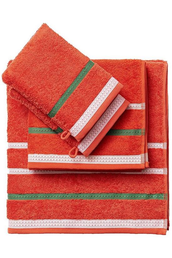 United Colors of Benetton United Colors Bath Towels with Shower Gloves 100% Cotton Set of 4 Red 1