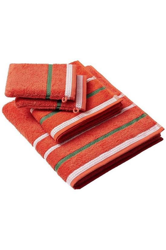 United Colors of Benetton United Colors Bath Towels with Shower Gloves 100% Cotton Set of 4 Red 2
