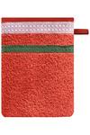 United Colors of Benetton United Colors Bath Towels with Shower Gloves 100% Cotton Set of 4 Red thumbnail 3
