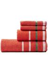 United Colors of Benetton United Colors Bath Towels with Shower Gloves 100% Cotton Set of 4 Red thumbnail 4