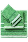 United Colors of Benetton United Colors Bath Towels with Shower Gloves 100% Cotton Set of 4 Green thumbnail 1
