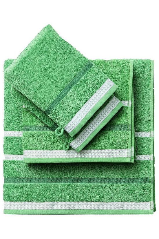 United Colors of Benetton United Colors Bath Towels with Shower Gloves 100% Cotton Set of 4 Green 1