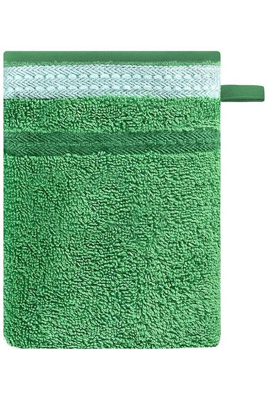 United Colors of Benetton United Colors Bath Towels with Shower Gloves 100% Cotton Set of 4 Green 3