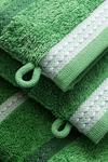 United Colors of Benetton United Colors Bath Towels with Shower Gloves 100% Cotton Set of 4 Green thumbnail 5