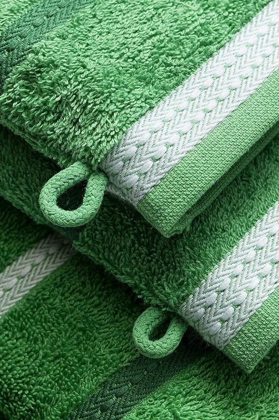 United Colors of Benetton United Colors Bath Towels with Shower Gloves 100% Cotton Set of 4 Green 5