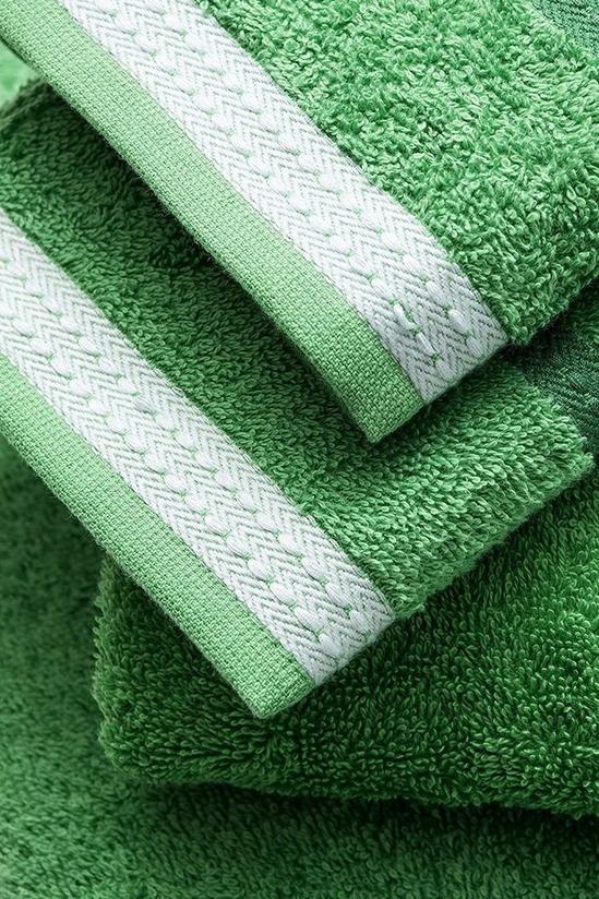 United Colors of Benetton United Colors Bath Towels with Shower Gloves 100% Cotton Set of 4 Green 6