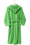 United Colors of Benetton United Colors 100% Cotton Bathrobe with Hoodie M/L Green thumbnail 2