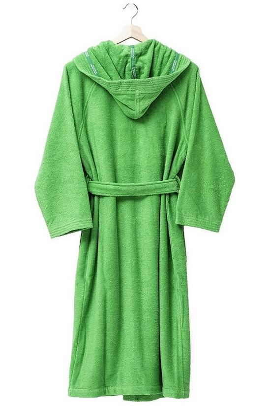 United Colors of Benetton United Colors 100% Cotton Bathrobe with Hoodie M/L Green 2