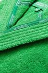 United Colors of Benetton United Colors 100% Cotton Bathrobe with Hoodie M/L Green thumbnail 5