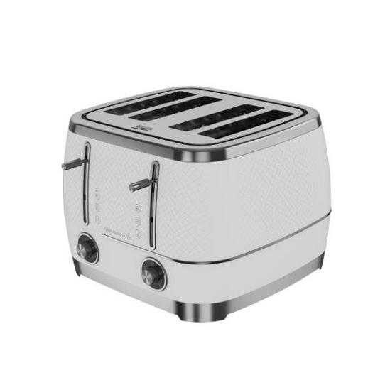 Beko Cosmopolis  4 Slice Toaster - White & Chrome 3