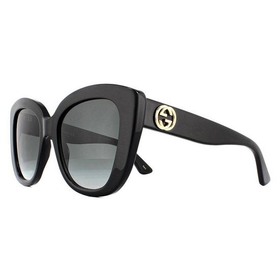 Sunglasses | Cat Eye Black Grey Gradient Sunglasses | Gucci
