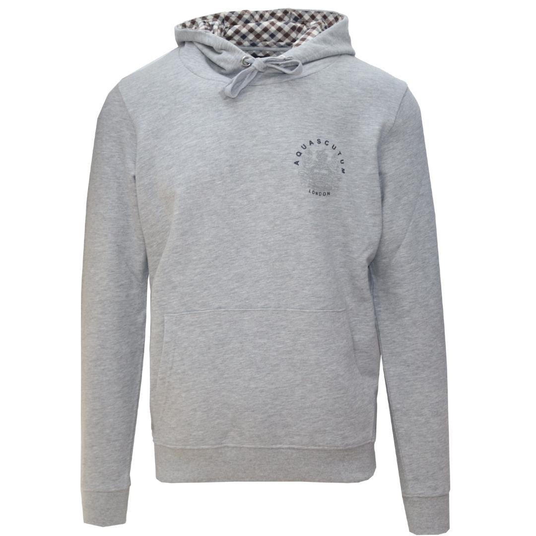 Hoodies & Sweatshirts | Aldis Emblem Logo Grey Hoodie | Aquascutum