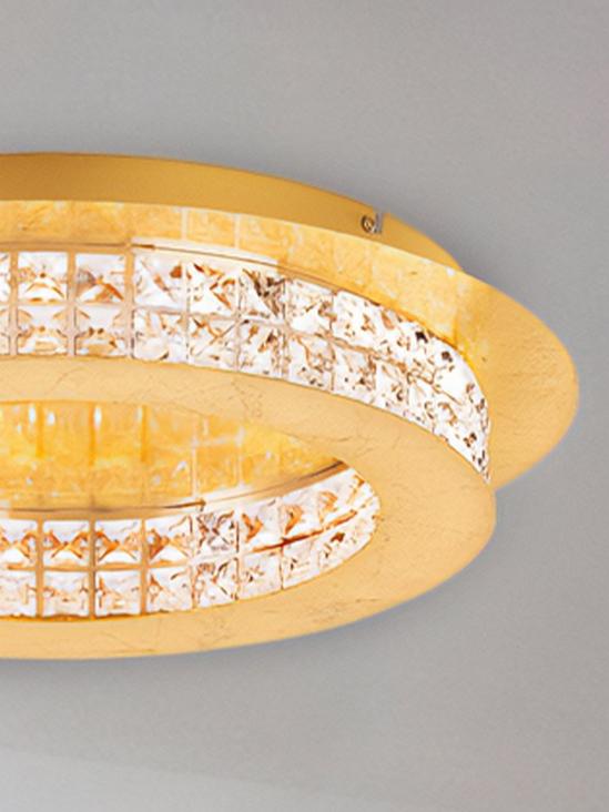 Lighting | Principe Gold Crystal LED Ceiling Light | Eglo