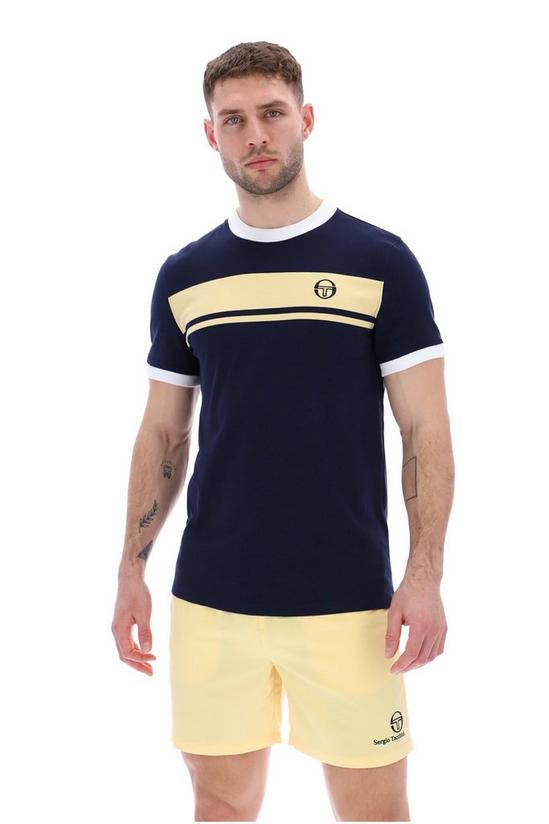 Sergio Tacchini Master T Shirt Navy Yellow 1